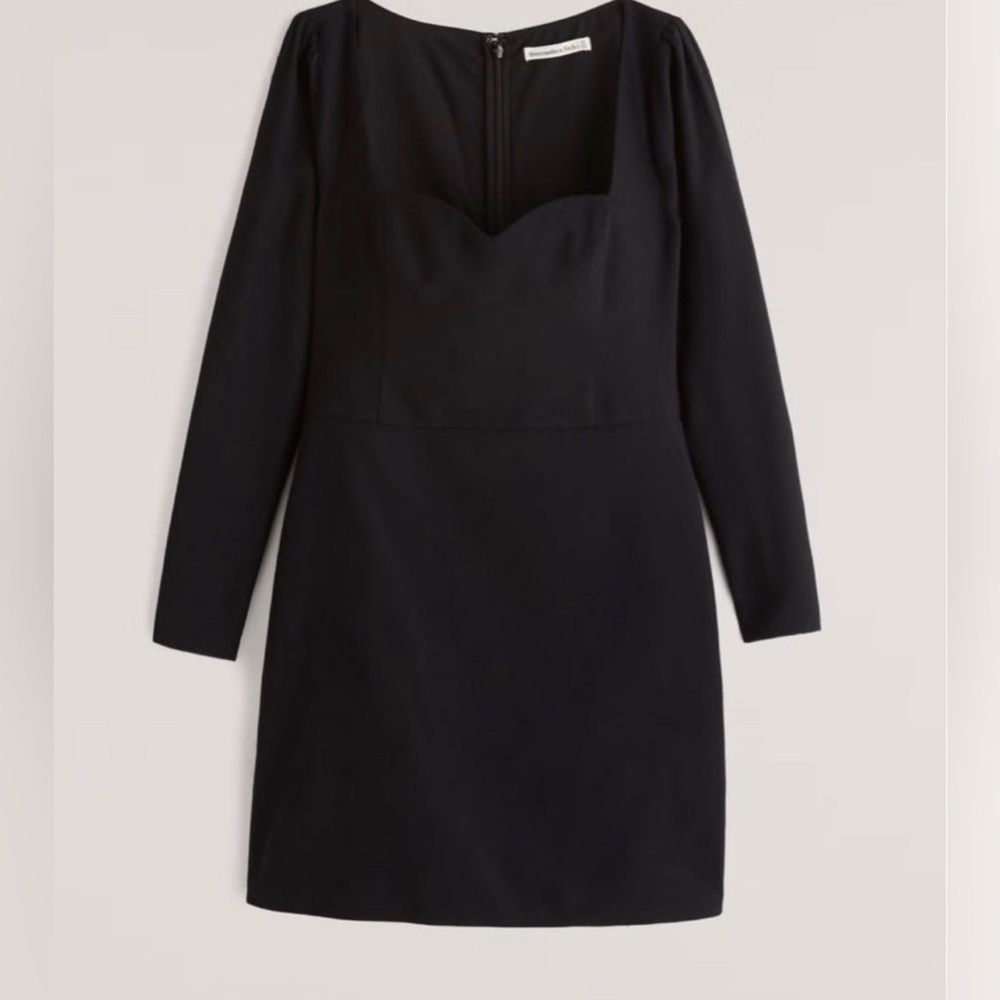 Abercrombie & Fitch Black Long Sleeve Mini Dress